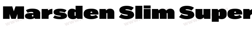Marsden Slim Super字体转换